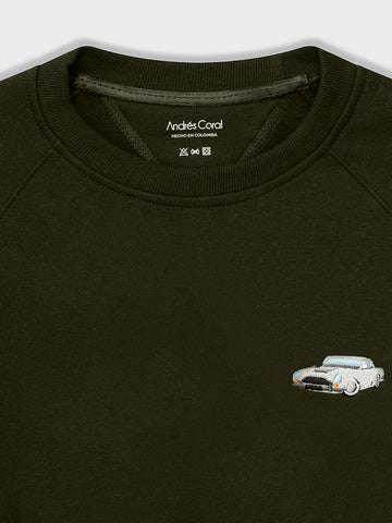 SWEATSHIRT VERDE 100% ALGODÓN - ASTON MARTIN DB5