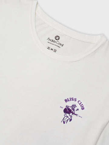 CAMISETA BLANCA BLISS CLUB