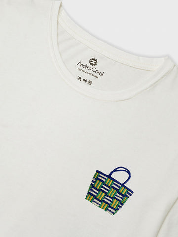 CAMISETA BLANCO 100% ALGODÓN - CANASTO