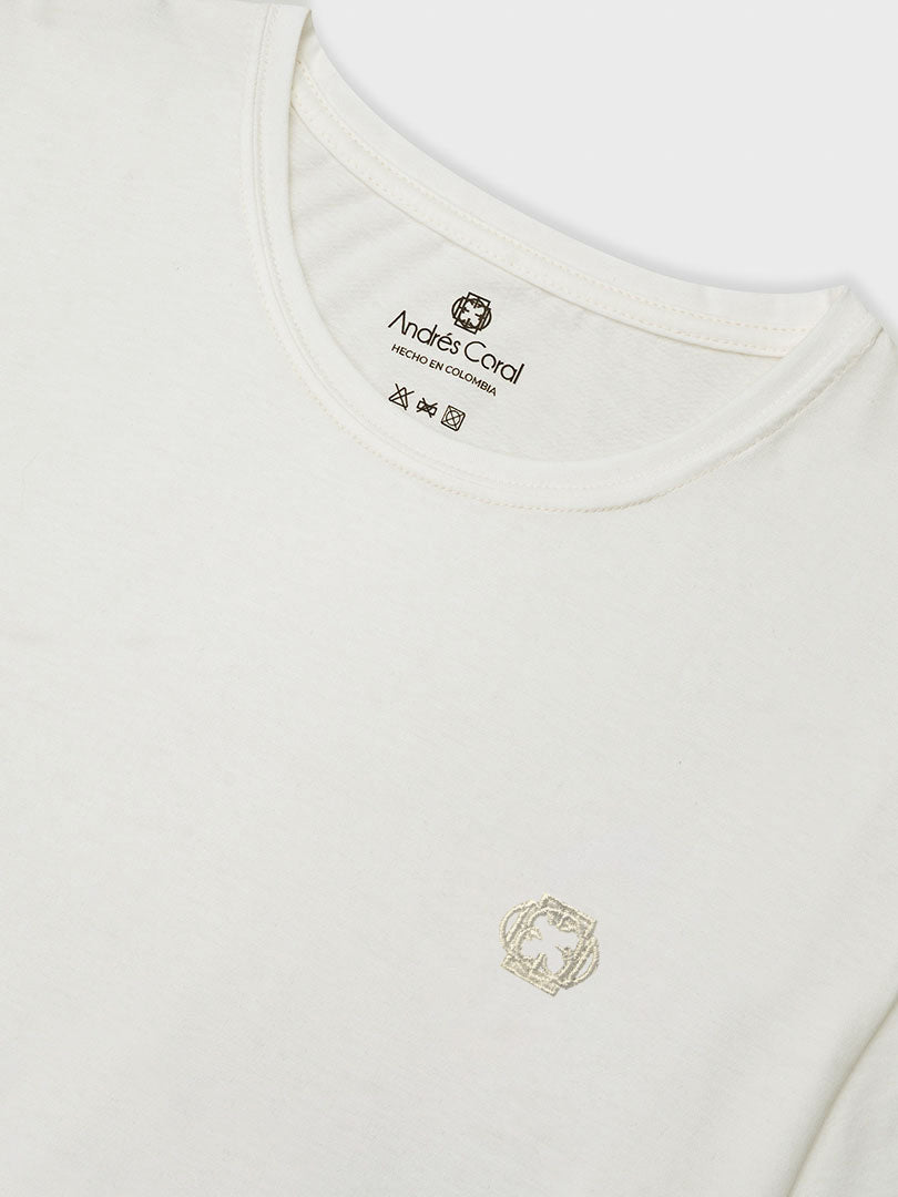 CAMISETA BLANCA 100% ALGODÓN - LIVIANA