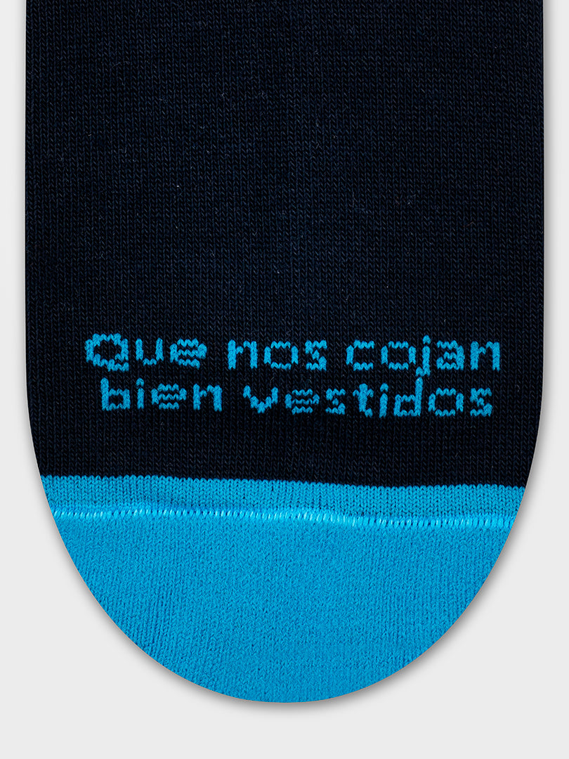 MEDIAS AZUL 100% ALGODÓN